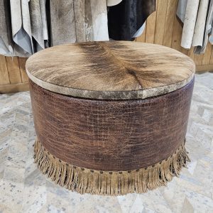 The Dayton Round Storage Ottoman