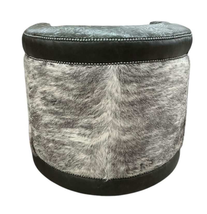 Salinas Barrel Chairwhite brindle - Ranch & Co Interiors