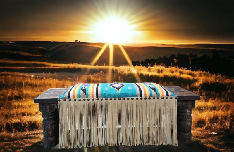 Waco small benchaztec - Ranch & Co Interiors