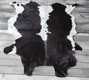 Premium Cowhide #27 - Dark Brown and White Cowhide