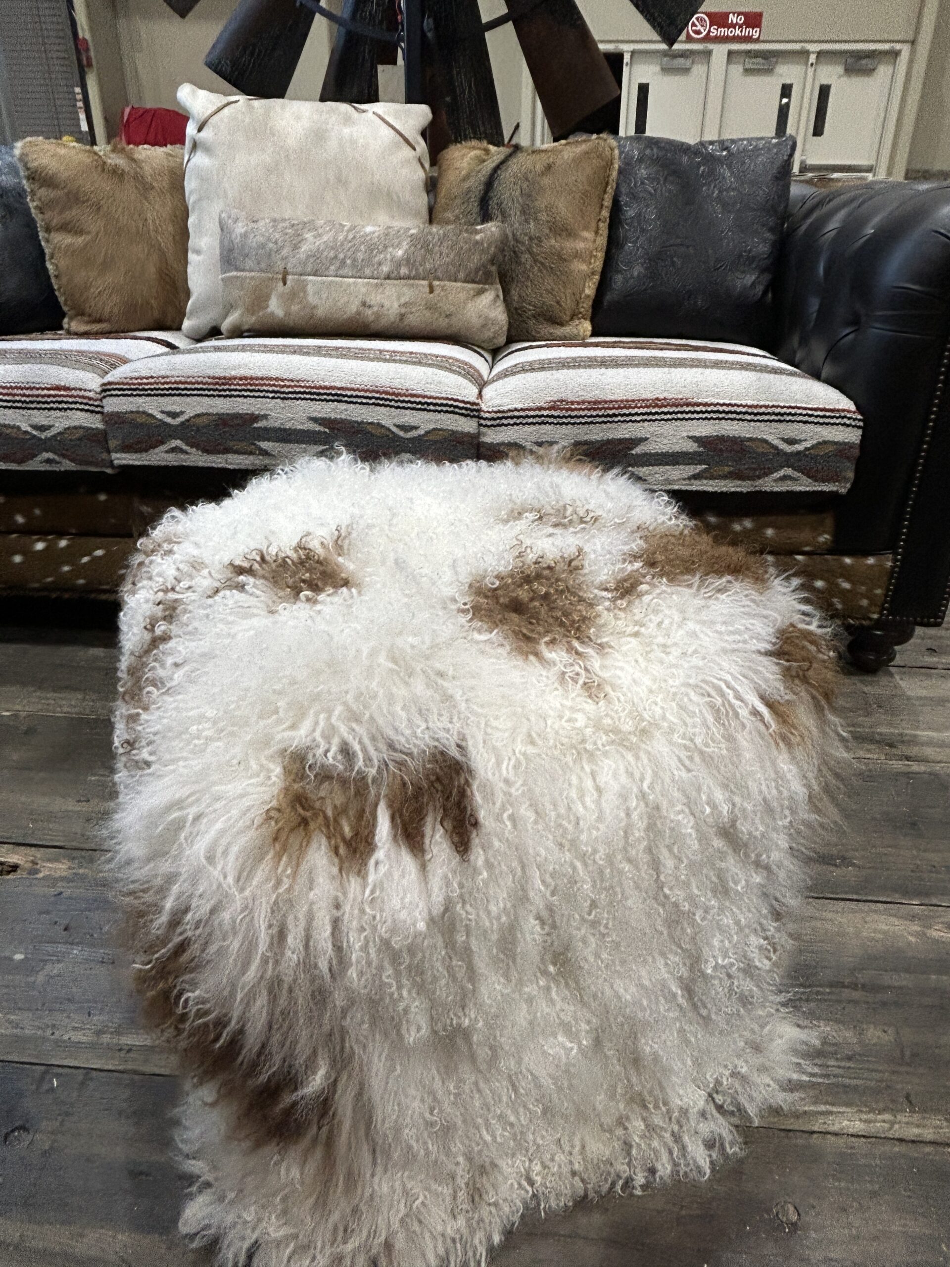 Lovington Pouf ottoman - Ranch & Co Interiors