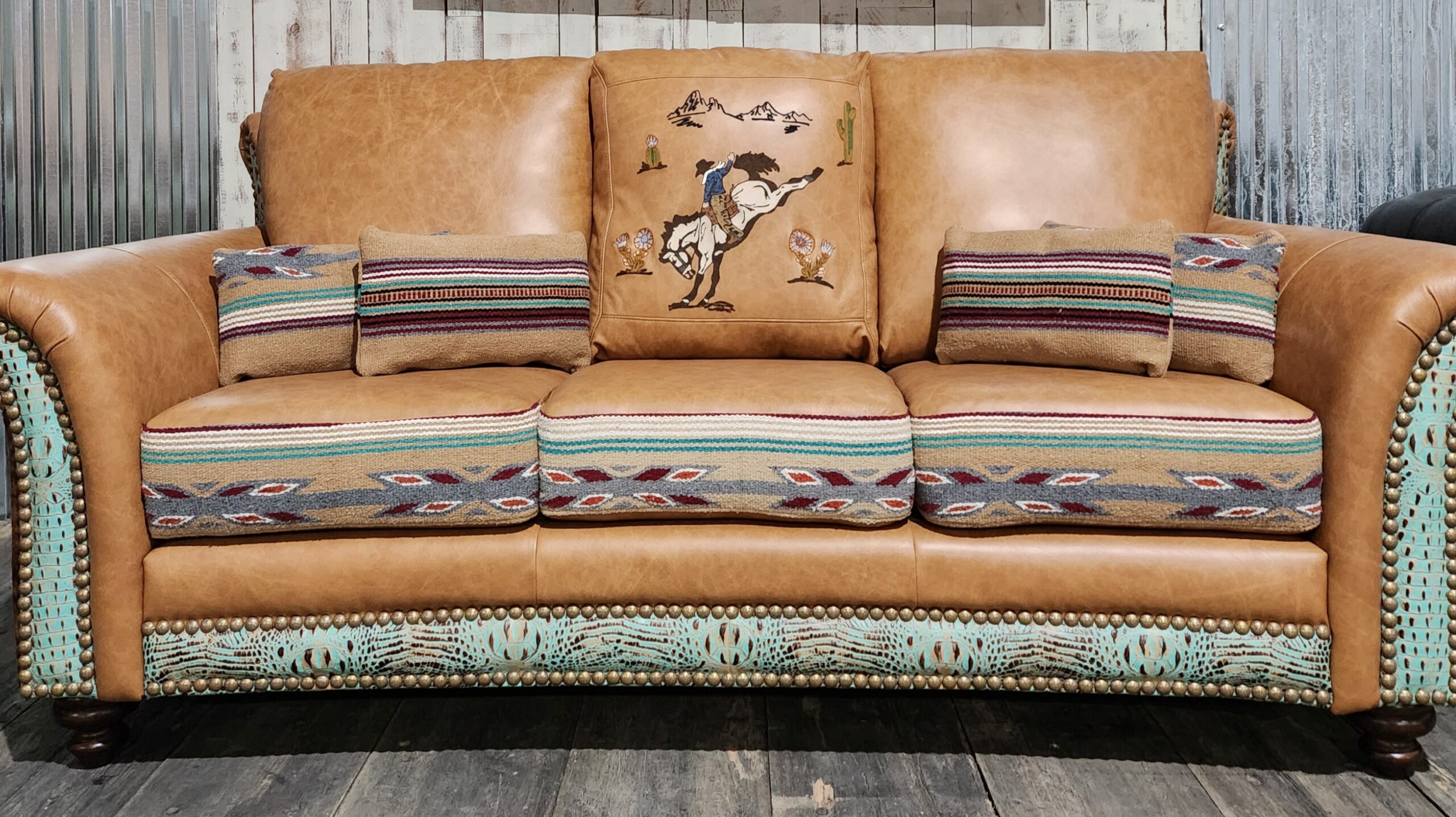Santa Fe with embroideryFace Forward - Ranch & Co Interiors