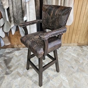 The Arcadia Barstool (Tooled Embossed Leather)