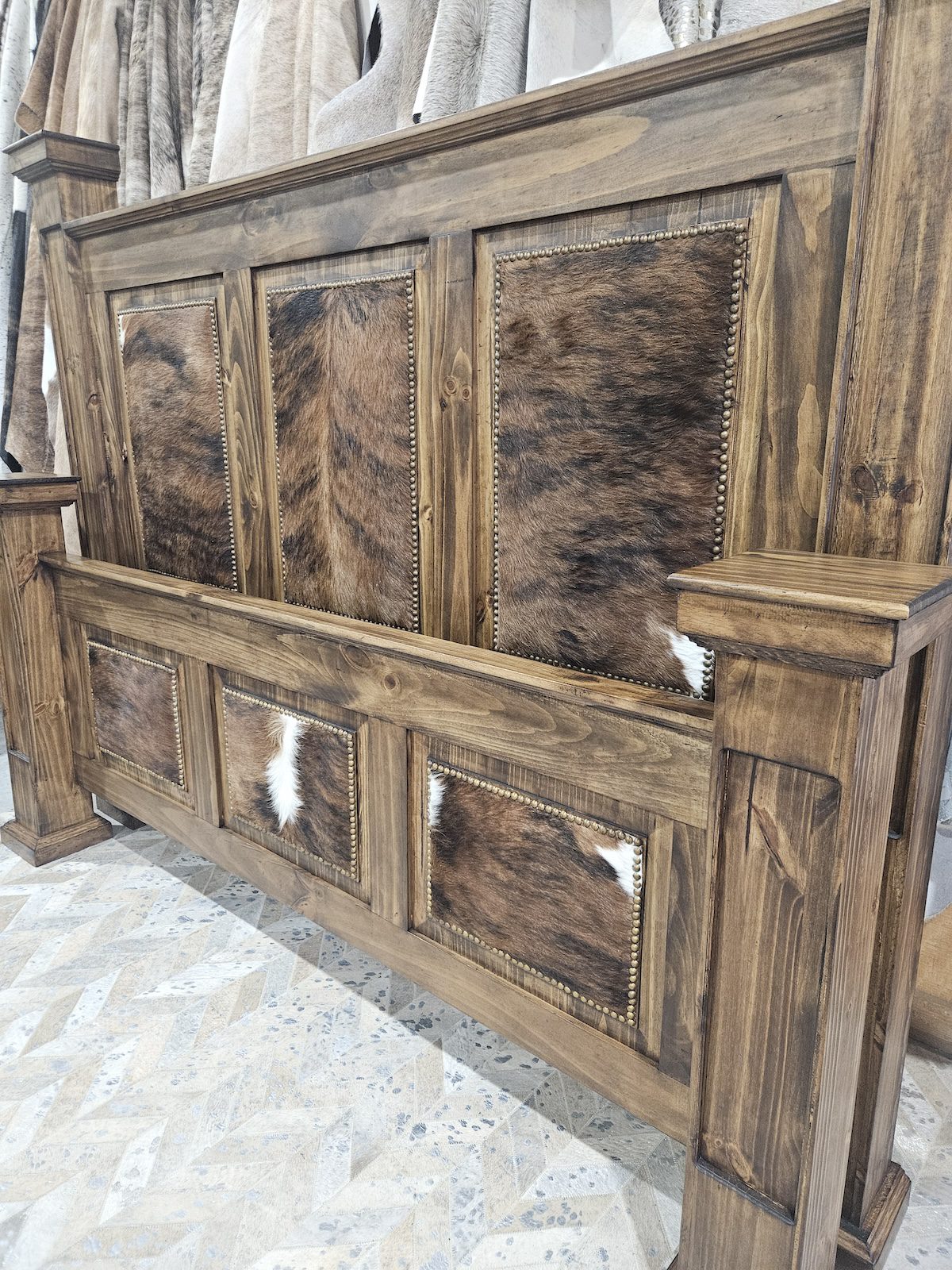 Canby Bedsidecowhide - Ranch & Co Interiors