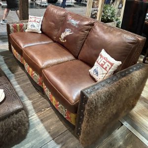 The Cody Embroidered Sofa with Dual Reclining Seats - Ranch & Co Interiors