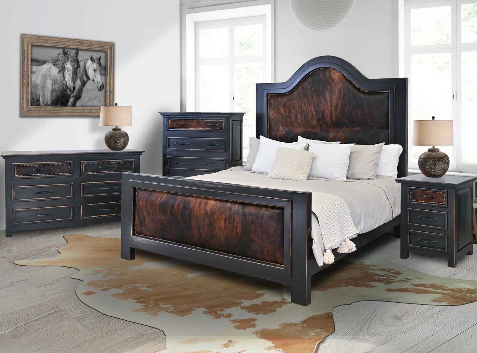 Buckeye BedBrindle Cowhide - Ranch & Co Interiors
