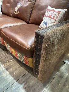 The Cody Embroidered Sofa with Dual Reclining SeatsB - Ranch & Co Interiors