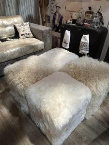 The Lovington Tibetan Lamb Pouf - Ranch & Co Interiors