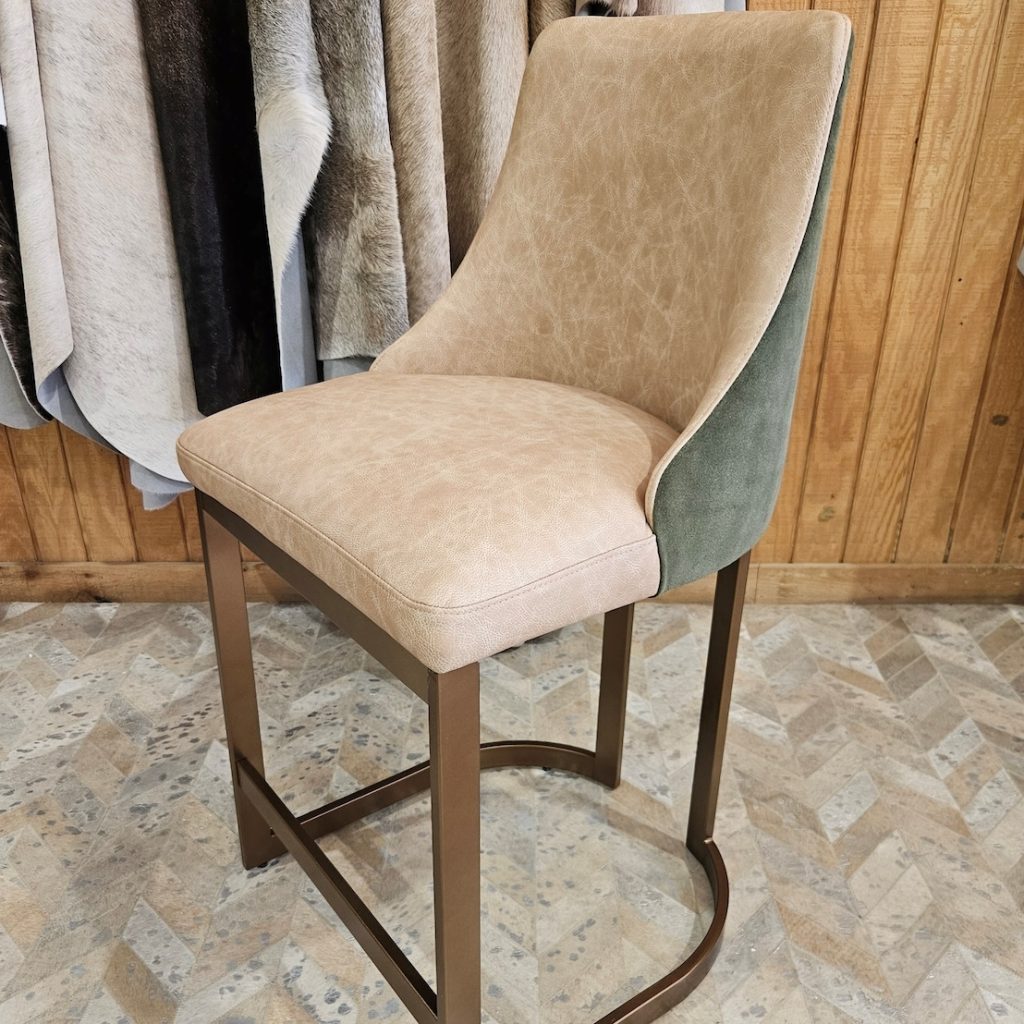 Loveland Barstool leather bronze-1x1 - Ranch & Co Interiors