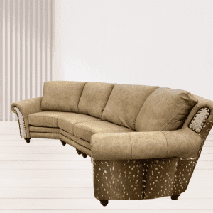 The Santa Fe Curved 4 Seat Sofa with Axis sides