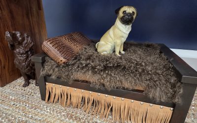 The Danbury Dog Bed Tibetan Lamb Pillow