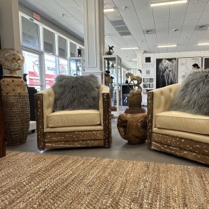Jute Leather Area Rug