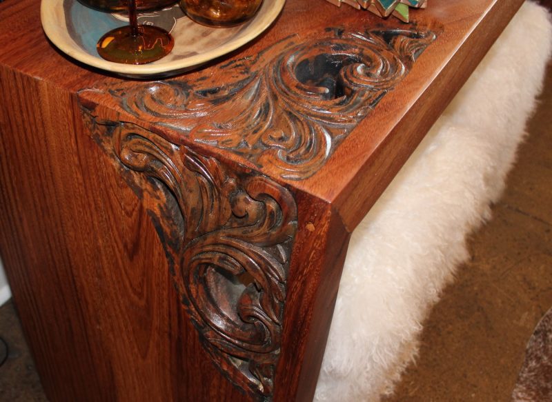 The Elizabeth Hand Carved Waterfall Console 15 - Ranch & Co Interiors