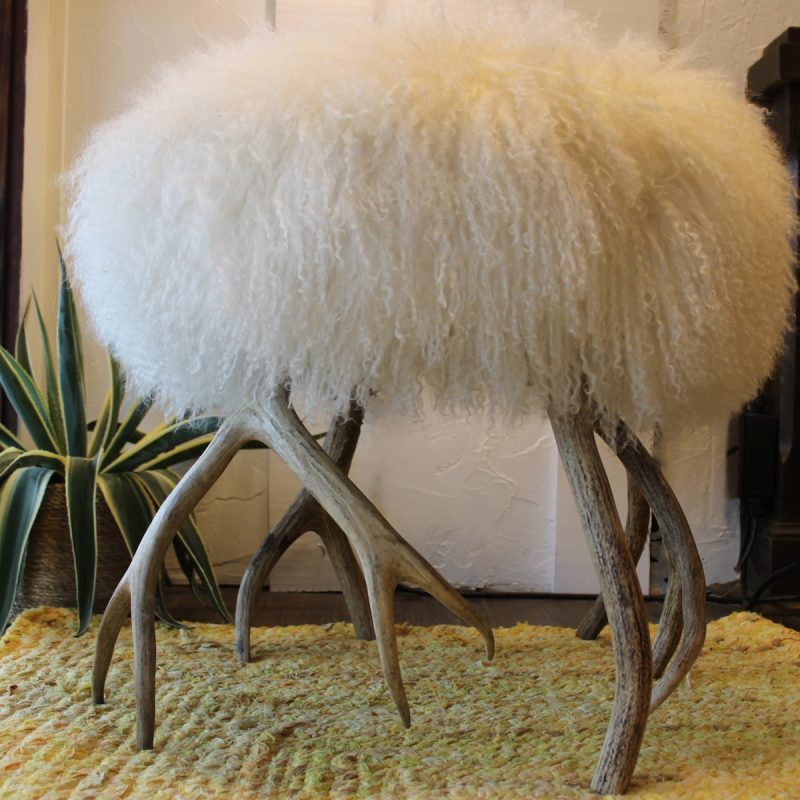 The Merril Tibetan Lamb with Antler Legs 1 - Ranch & Co Interiors