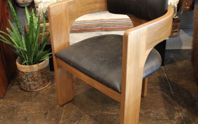 The Newport Dining Chair with Embossed Alligator