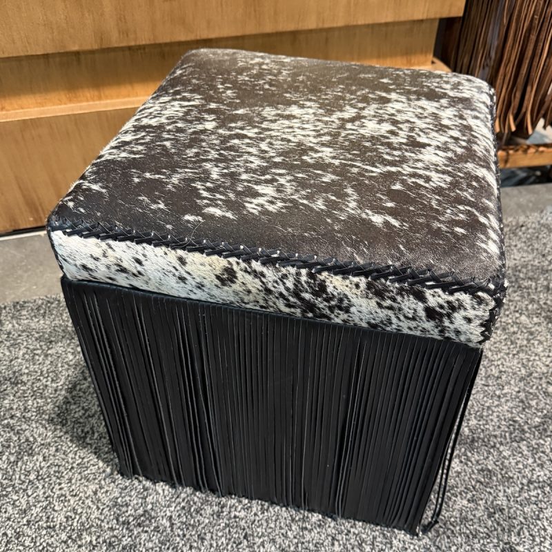 The Sister Square Ottoman with Fringe - Ranch & Co Interiors